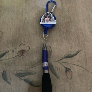 New handmade Taylor Swift pen and key ring or backpack clip.